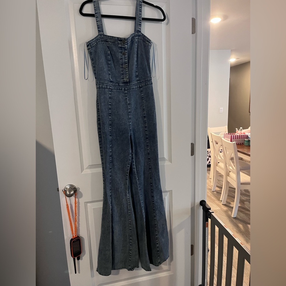 Jean jumpsuit. Only worn once. Originally $95 size small